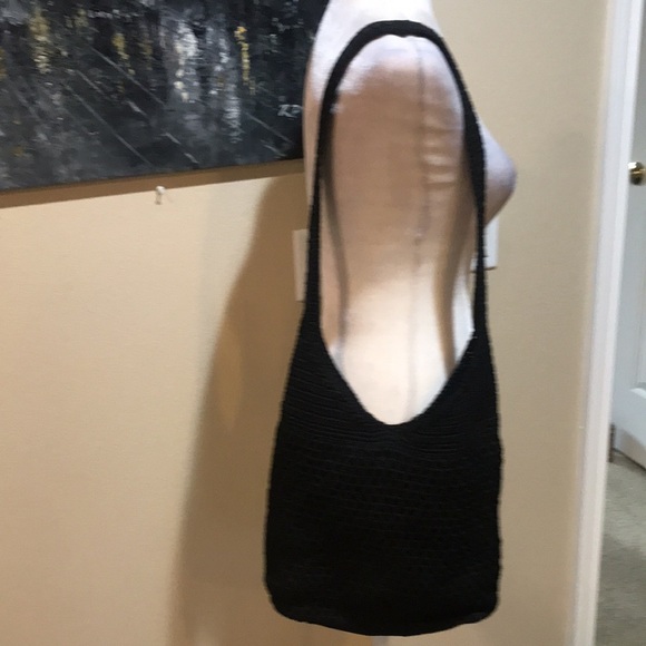 THE SAK- Black Woven 5 Pocket Shoulder Bag - Picture 3 of 14